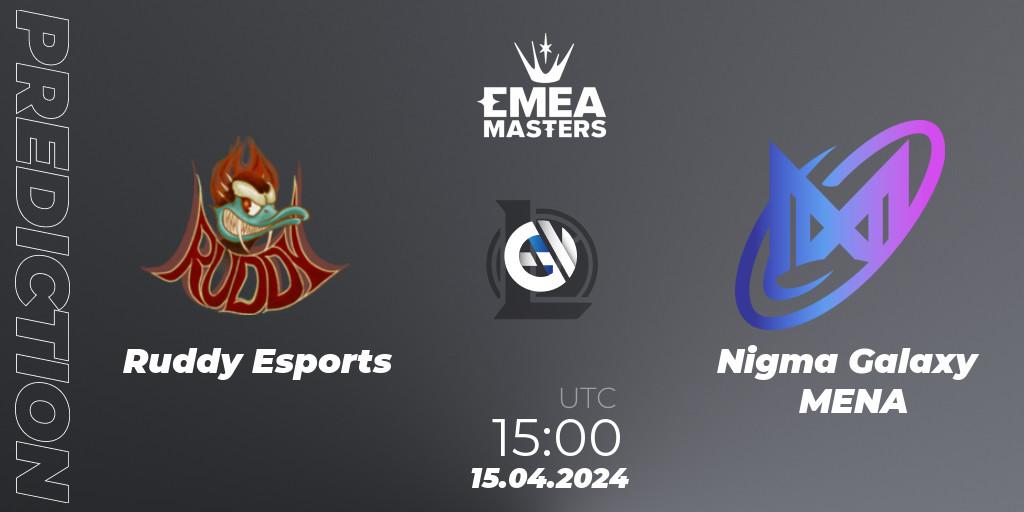 Ruddy Esports - Nigma Galaxy MENA: ennuste. 15.04.2024 at 15:00, LoL, EMEA Masters Spring 2024 - Play-In