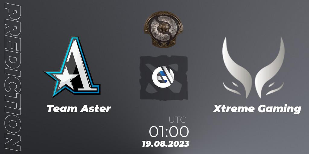 Team Aster - Xtreme Gaming: ennuste. 19.08.23, Dota 2, The International 2023 - China Qualifier