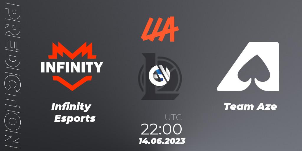 Infinity Esports - Team Aze: ennuste. 14.06.2023 at 22:00, LoL, LLA Closing 2023 - Group Stage