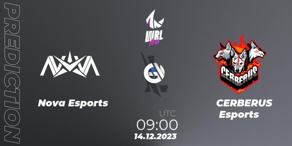 Nova Esports - CERBERUS Esports: ennuste. 14.12.2023 at 09:00, Wild Rift, WRL Asia 2023 - Season 2 - Regular Season