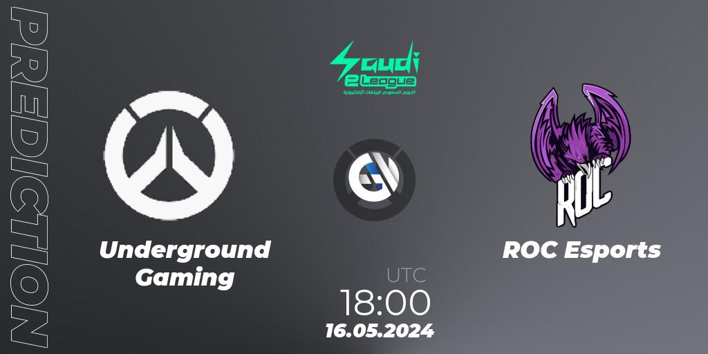Underground Gaming - ROC Esports: ennuste. 16.05.2024 at 19:00, Overwatch, Saudi eLeague 2024 - Major 2 Phase 1