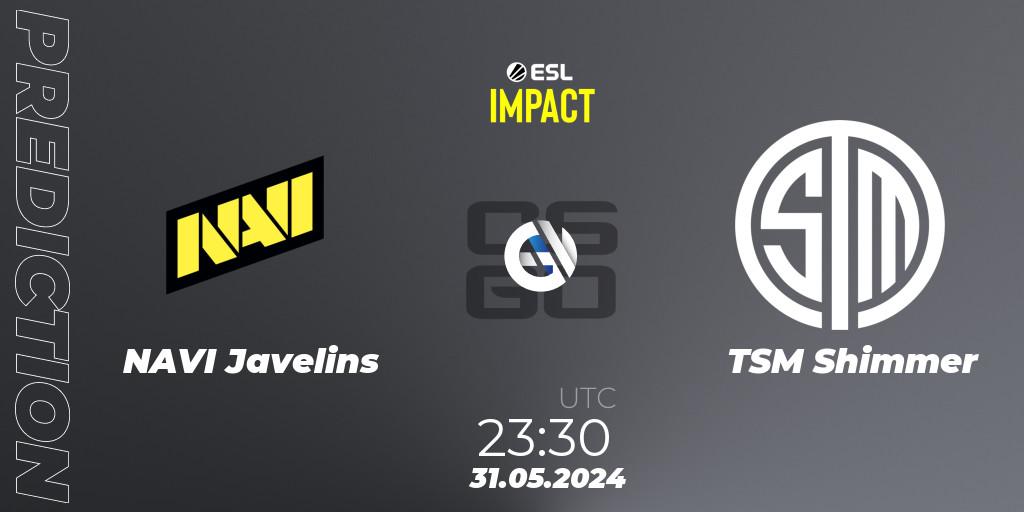 NAVI Javelins - TSM Shimmer: ennuste. 01.06.2024 at 00:25, Counter-Strike (CS2), ESL Impact League Season 5 Finals