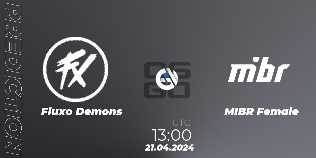 Fluxo Demons - MIBR Female: ennuste. 21.04.2024 at 13:00, Counter-Strike (CS2), CBGE Copa Rio 2024