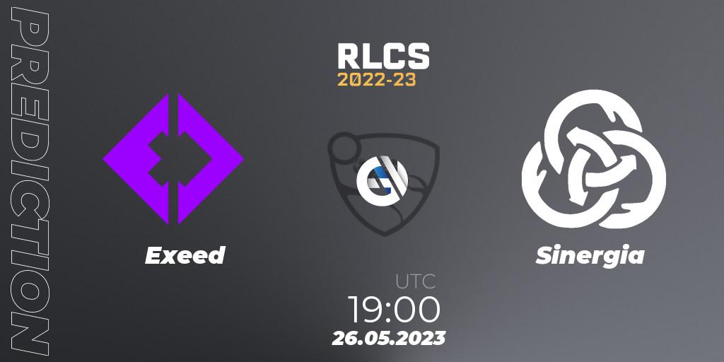 Exeed - Sinergia: ennuste. 26.05.2023 at 19:00, Rocket League, RLCS 2022-23 - Spring: South America Regional 2 - Spring Cup
