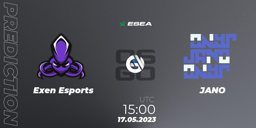 Exen Esports - JANO: ennuste. 17.05.23, CS2 (CS:GO), ESEA Season 45: Advanced Division - Europe
