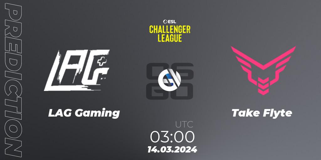 LAG Gaming - Take Flyte: ennuste. 21.03.24, CS2 (CS:GO), ESL Challenger League Season 47: North America
