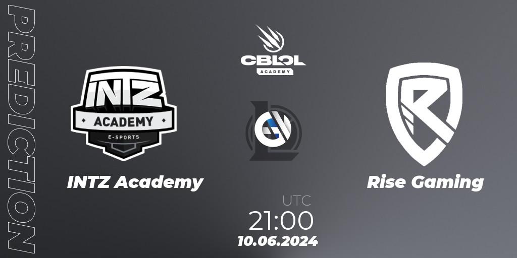 INTZ Academy - Rise Gaming: ennuste. 10.06.2024 at 21:00, LoL, CBLOL Academy 2024