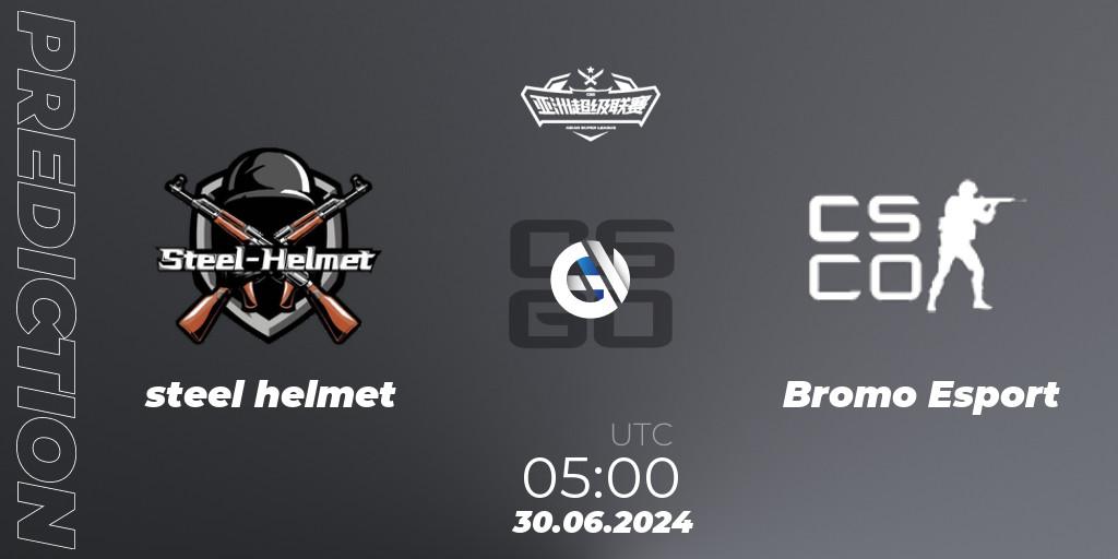 steel helmet - Bromo Esport: ennuste. 30.06.2024 at 05:00, Counter-Strike (CS2), Asian Super League Season 4: Preliminary Stage
