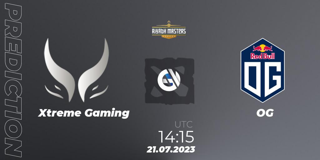 Xtreme Gaming - OG: ennuste. 21.07.2023 at 14:15, Dota 2, Riyadh Masters 2023 - Group Stage