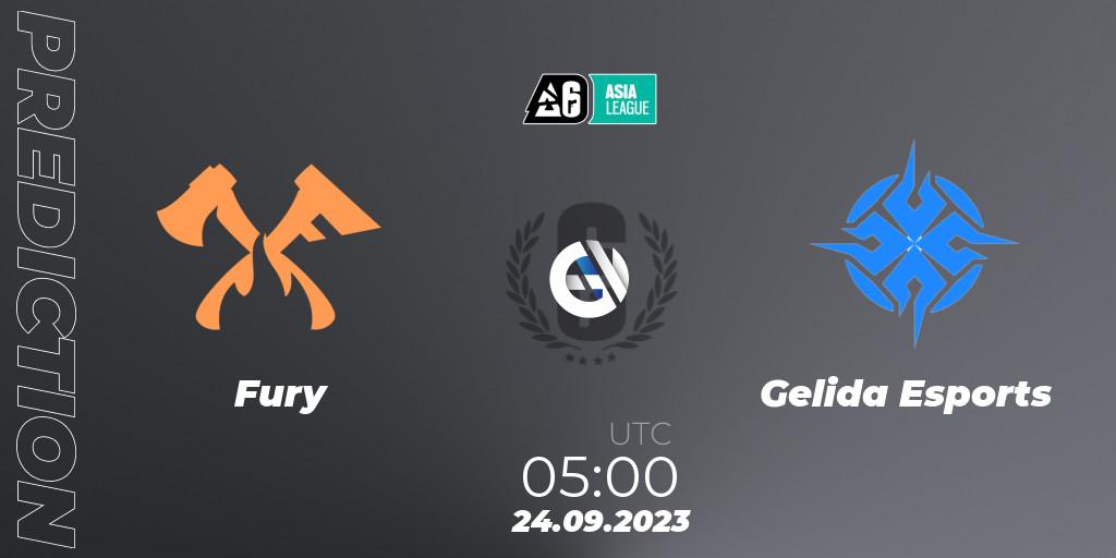 Fury - Gelida Esports: ennuste. 24.09.2023 at 05:00, Rainbow Six, SEA League 2023 - Stage 2