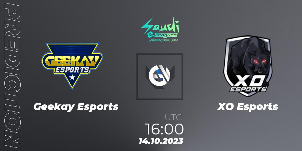Geekay Esports - XO Esports: ennuste. 14.10.2023 at 16:00, VALORANT, Saudi eLeague 2023: Season 2
