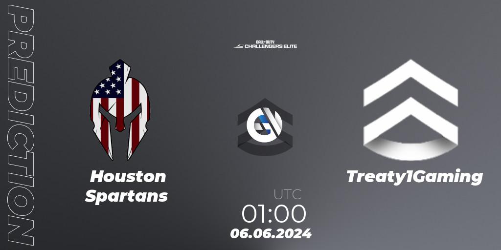 Houston Spartans - Treaty1Gaming: ennuste. 06.06.2024 at 00:00, Call of Duty, Call of Duty Challengers 2024 - Elite 3: NA