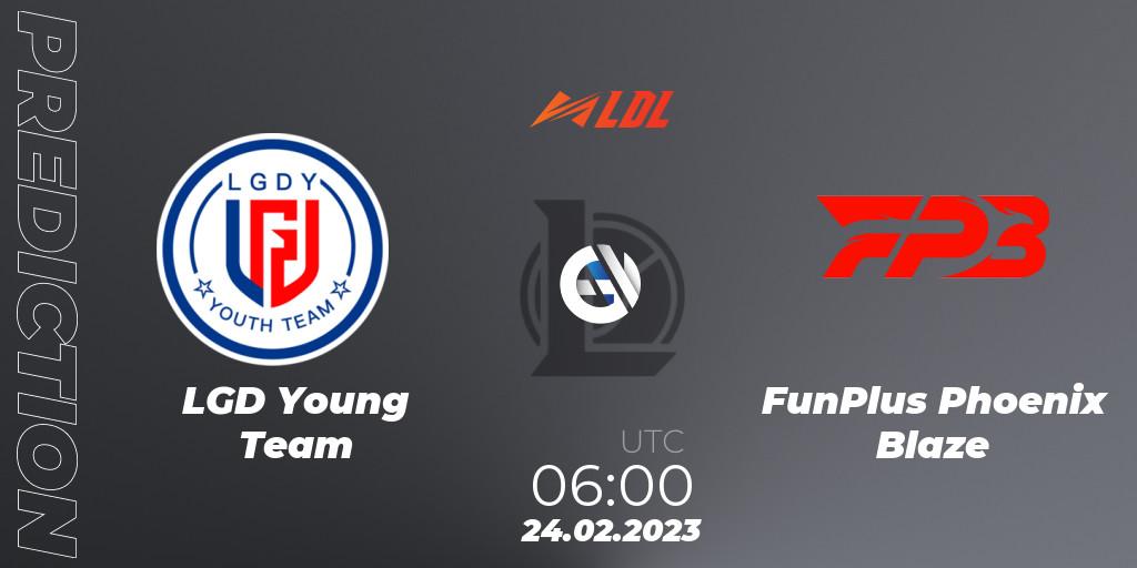 LGD Young Team - FunPlus Phoenix Blaze: ennuste. 24.02.2023 at 06:00, LoL, LDL 2023 - Regular Season