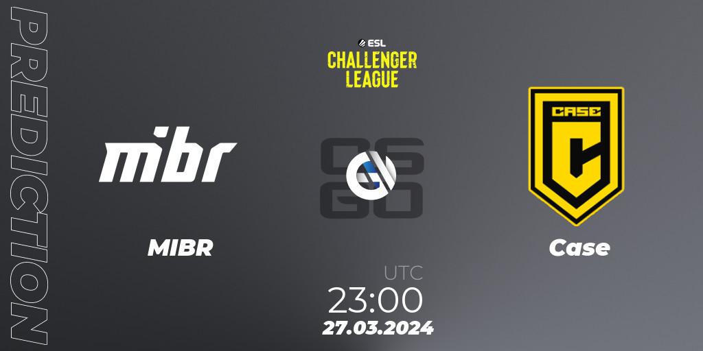 MIBR - Case: ennuste. 27.03.24, CS2 (CS:GO), ESL Challenger League Season 47: South America