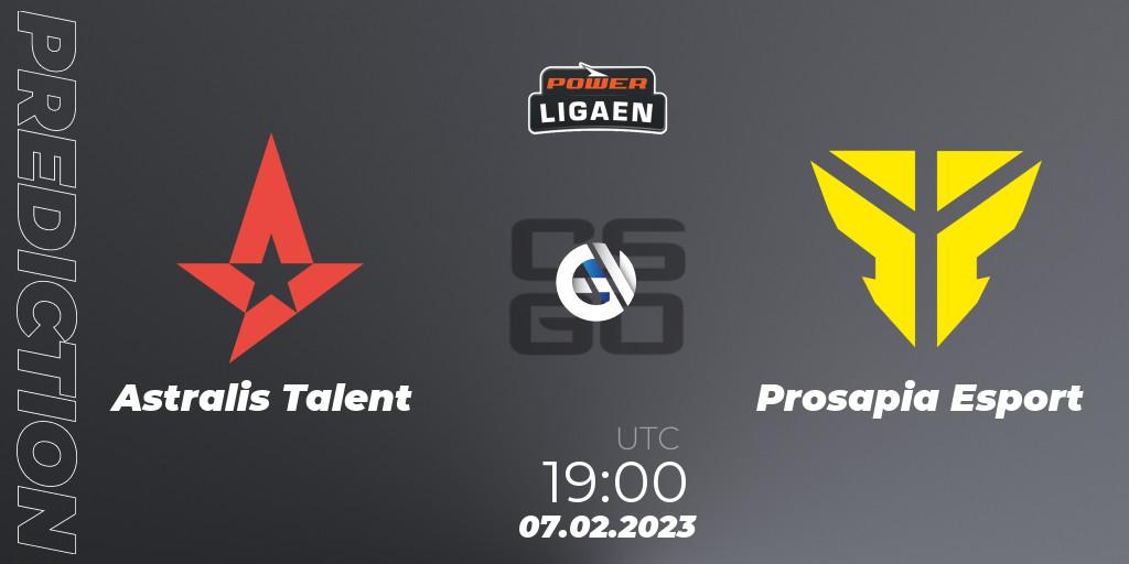 Astralis Talent - Prosapia Esport: ennuste. 07.02.23, CS2 (CS:GO), Dust2.dk Ligaen Season 22