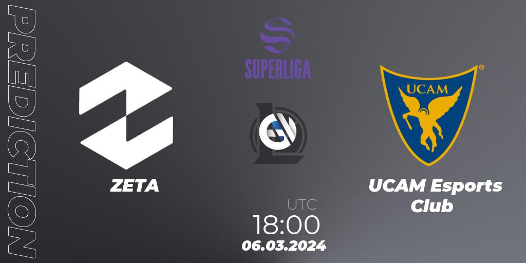 ZETA - UCAM Esports Club: ennuste. 06.03.24, LoL, Superliga Spring 2024 - Group Stage