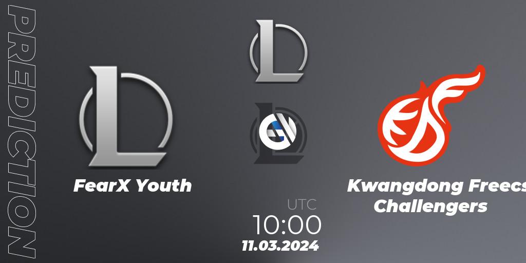 FearX Youth - Kwangdong Freecs Challengers: ennuste. 11.03.24, LoL, LCK Challengers League 2024 Spring - Group Stage