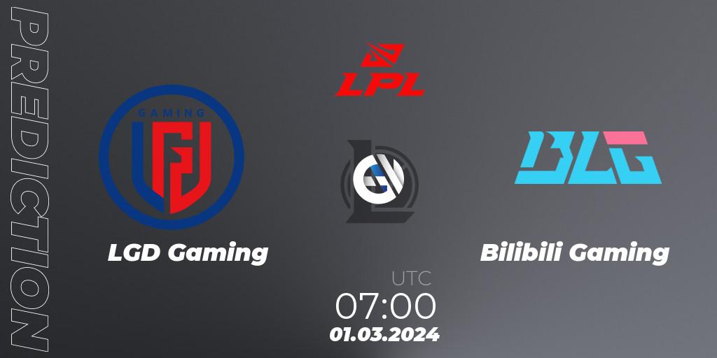 LGD Gaming - Bilibili Gaming: ennuste. 01.03.24, LoL, LPL Spring 2024 - Group Stage