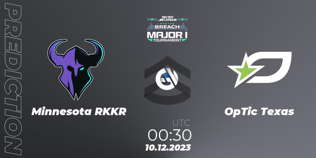 Minnesota RØKKR - OpTic Texas: ennuste. 11.12.2023 at 01:00, Call of Duty, Call of Duty League 2024: Stage 1 Major Qualifiers