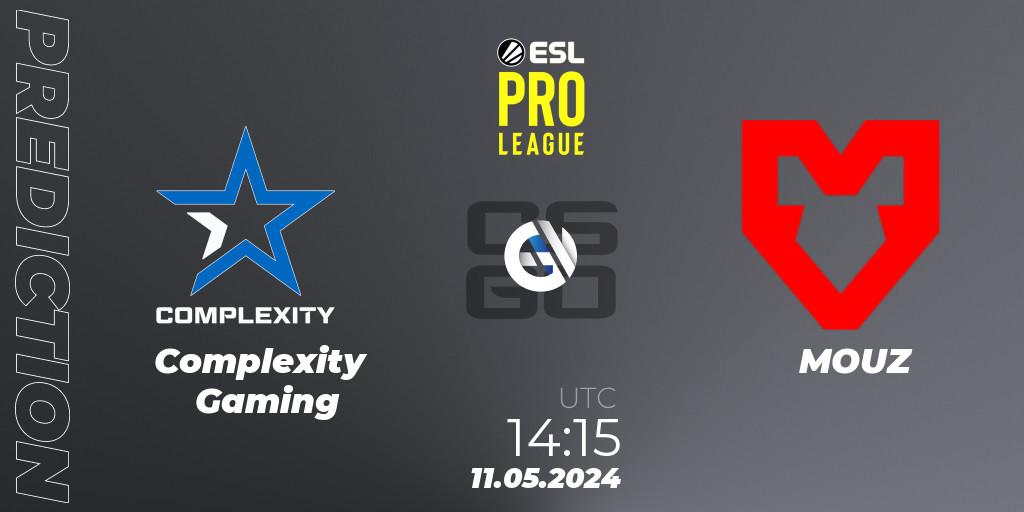 Complexity Gaming - MOUZ: ennuste. 11.05.24, CS2 (CS:GO), ESL Pro League Season 19