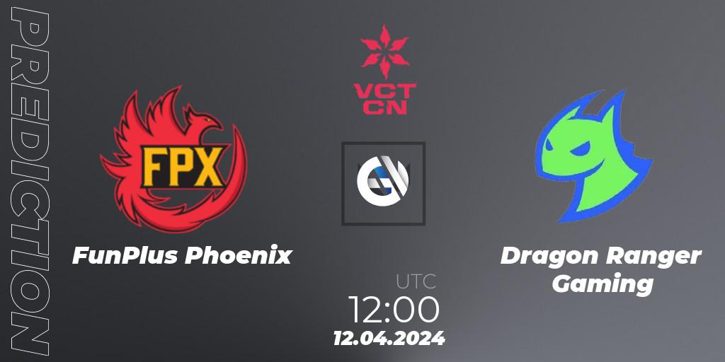 FunPlus Phoenix - Dragon Ranger Gaming: ennuste. 12.04.24, VALORANT, VALORANT Champions Tour China 2024: Stage 1 - Group Stage