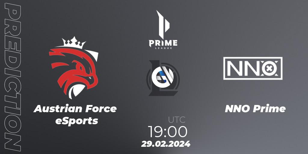 Austrian Force eSports - NNO Prime: ennuste. 29.02.24, LoL, Prime League Spring 2024 - Group Stage