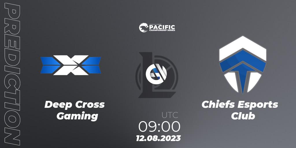 Deep Cross Gaming - Chiefs Esports Club: ennuste. 12.08.23, LoL, PACIFIC Championship series Playoffs