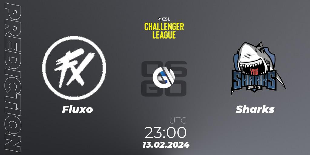 Fluxo - Sharks: ennuste. 15.02.2024 at 17:00, Counter-Strike (CS2), ESL Challenger League Season 47: South America