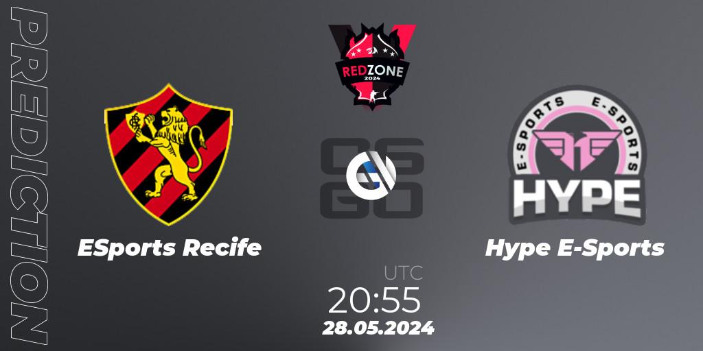 ESports Recife - Hype E-Sports: ennuste. 28.05.2024 at 21:00, Counter-Strike (CS2), RedZone PRO League 2024 Season 3