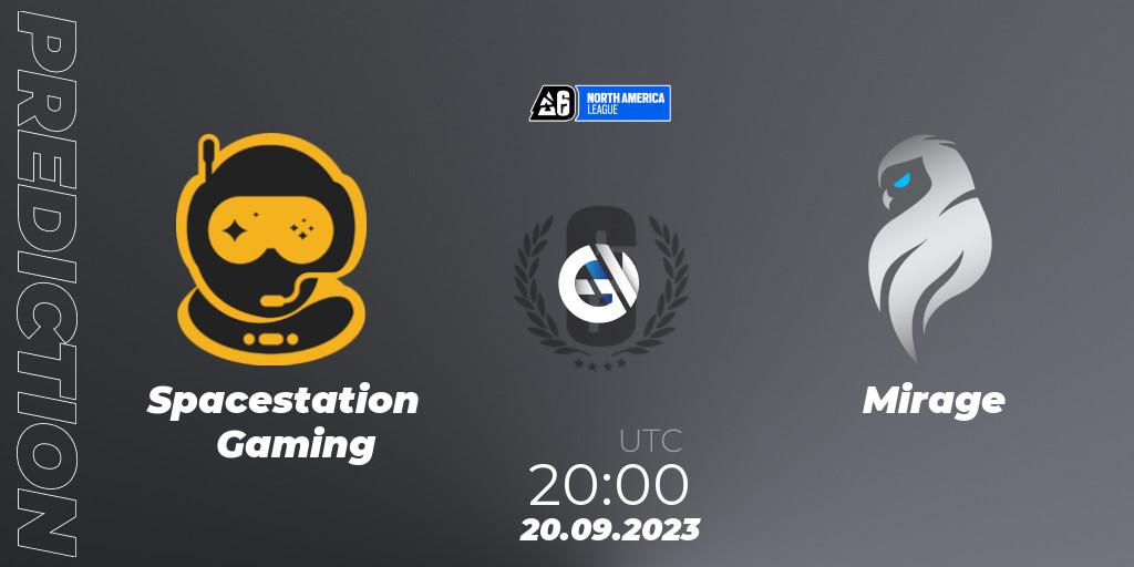 Spacestation Gaming - Mirage: ennuste. 20.09.2023 at 20:00, Rainbow Six, North America League 2023 - Stage 2