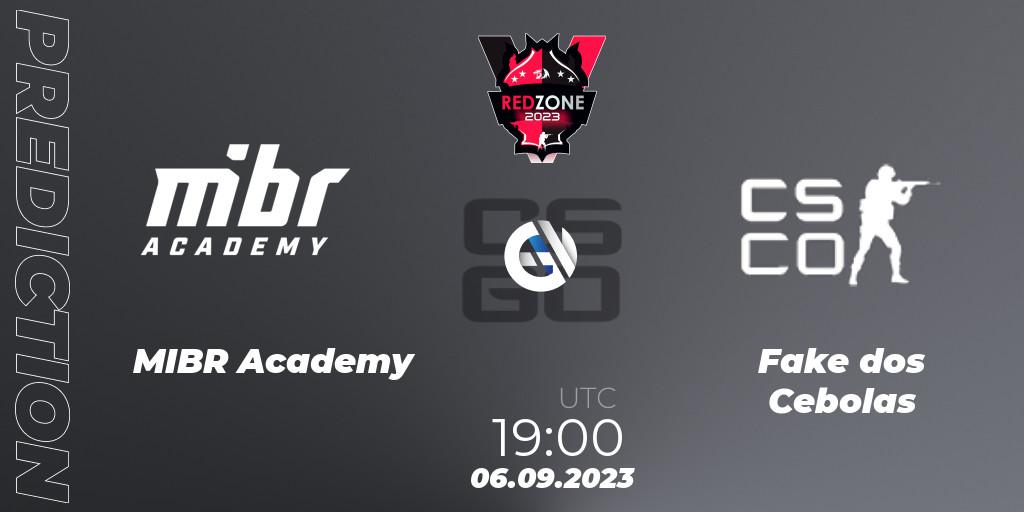MIBR Academy - Fake dos Cebolas: ennuste. 06.09.2023 at 19:00, Counter-Strike (CS2), RedZone PRO League 2023 Season 6
