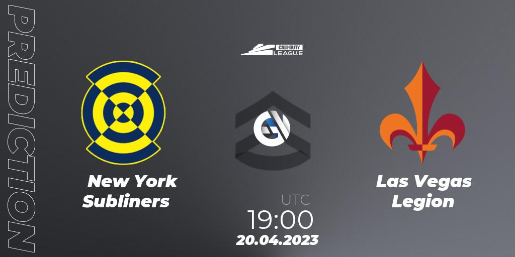New York Subliners - Las Vegas Legion: ennuste. 20.04.2023 at 19:00, Call of Duty, Call of Duty League 2023: Stage 4 Major