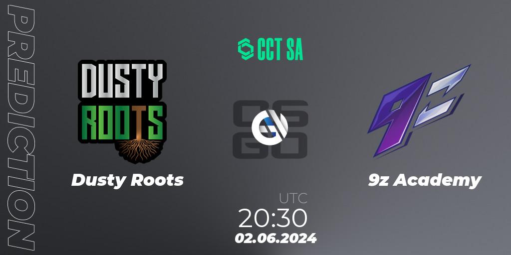 Dusty Roots - 9z Academy: ennuste. 02.06.2024 at 20:30, Counter-Strike (CS2), CCT Season 2 South America Series 1