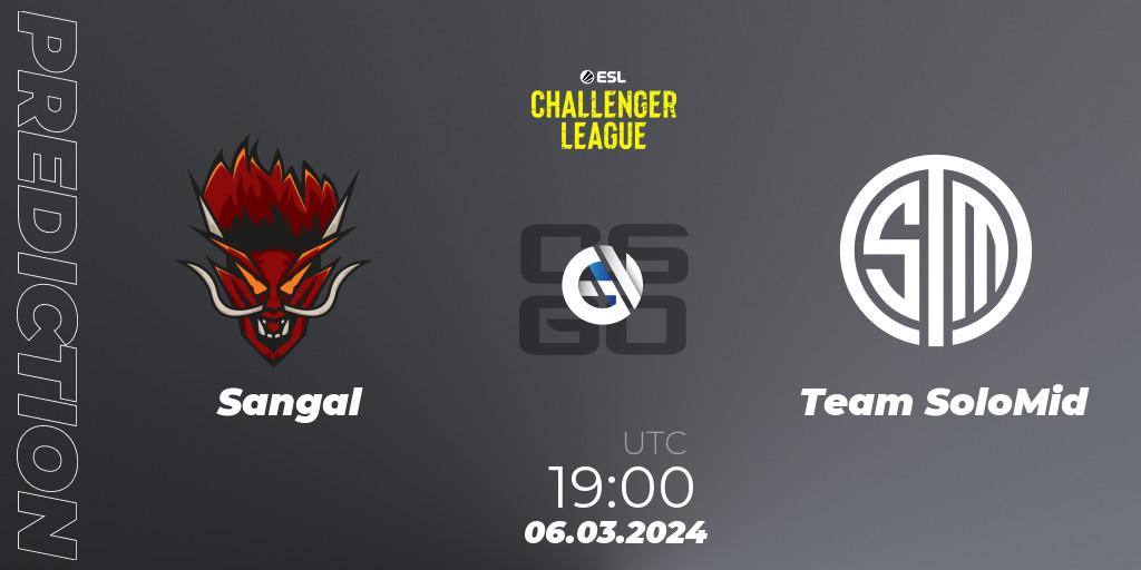 Sangal - Team SoloMid: ennuste. 06.03.24, CS2 (CS:GO), ESL Challenger League Season 47: Europe