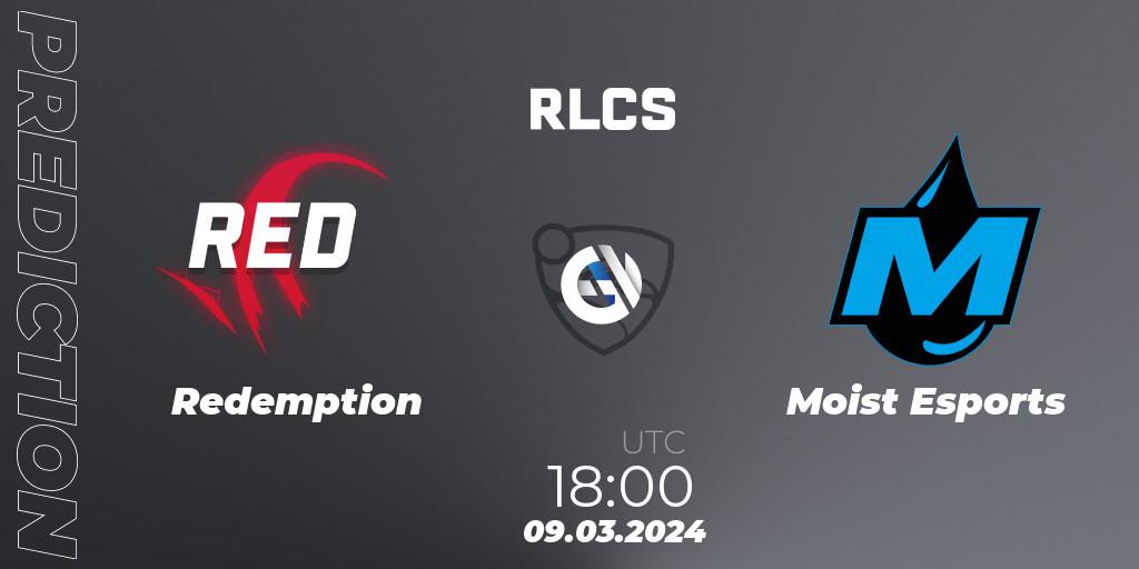 Redemption - Moist Esports: ennuste. 09.03.24, Rocket League, RLCS 2024 - Major 1: Europe Open Qualifier 3