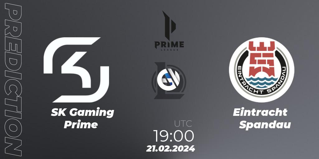 SK Gaming Prime - Eintracht Spandau: ennuste. 18.01.2024 at 17:00, LoL, Prime League Spring 2024 - Group Stage
