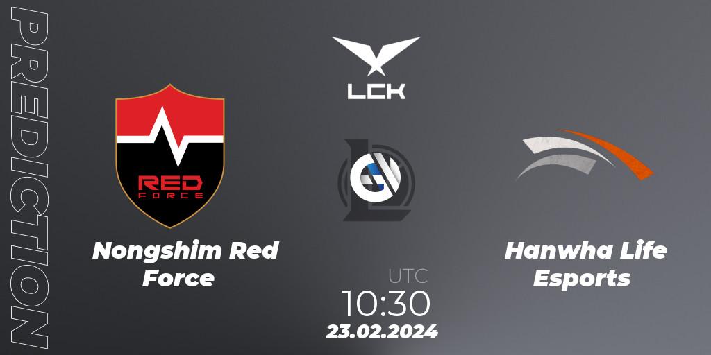Nongshim Red Force - Hanwha Life Esports: ennuste. 23.02.24, LoL, LCK Spring 2024 - Group Stage