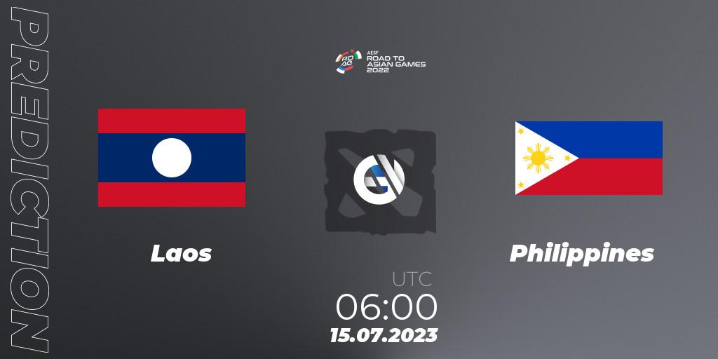 Laos - Philippines: ennuste. 15.07.2023 at 06:00, Dota 2, 2022 AESF Road to Asian Games - Southeast Asia
