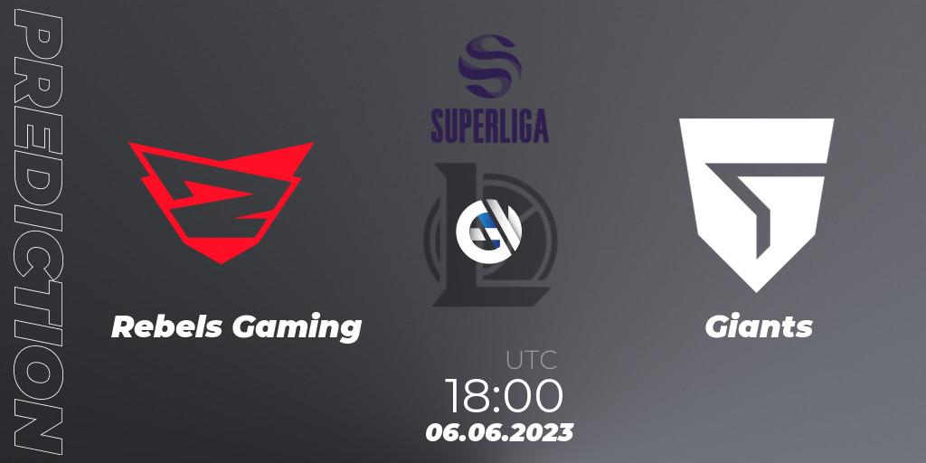 Rebels Gaming - Giants: ennuste. 06.06.23, LoL, Superliga Summer 2023 - Group Stage