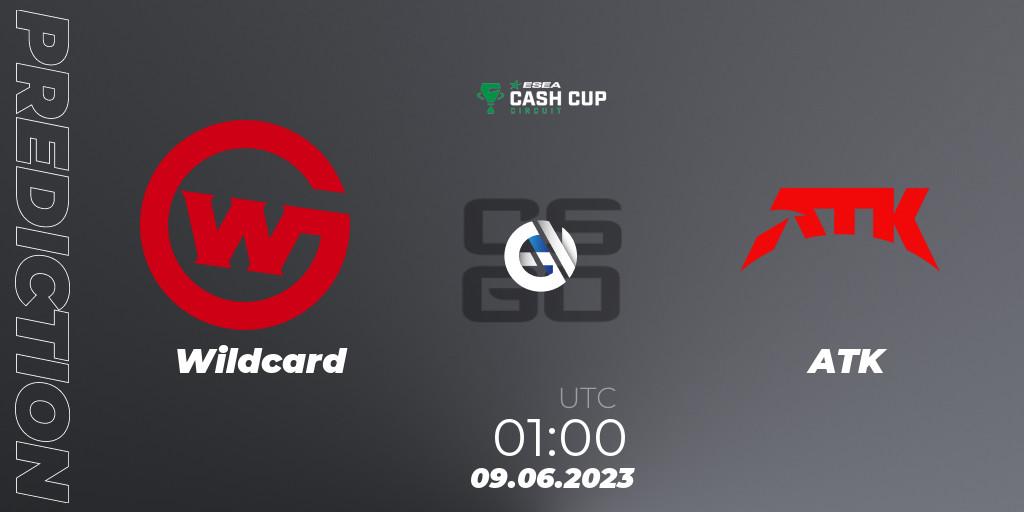 Wildcard - ATK: ennuste. 09.06.23, CS2 (CS:GO), ESEA Cash Cup Circuit Season 1 Finals