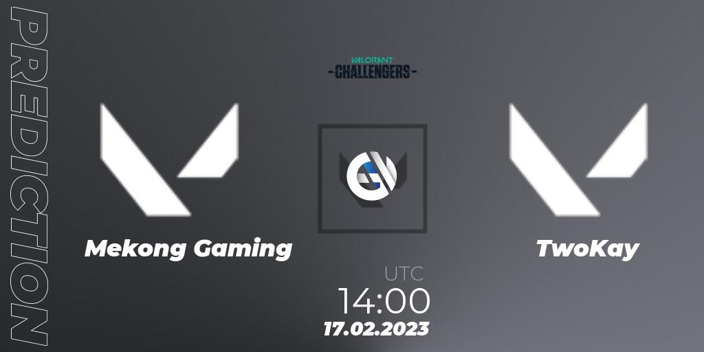 Mekong Gaming - TwoKay: ennuste. 17.02.2023 at 11:00, VALORANT, VALORANT Challengers 2023: Vietnam Split 1
