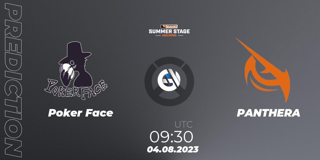 Poker Face - PANTHERA: ennuste. 04.08.2023 at 09:30, Overwatch, Overwatch League 2023 - Summer Stage Qualifiers