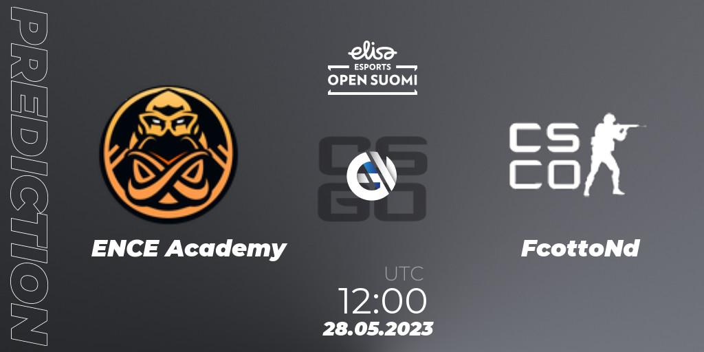 ENCE Academy - FcottoNd: ennuste. 28.05.2023 at 12:10, Counter-Strike (CS2), Elisa Open Suomi Season 5