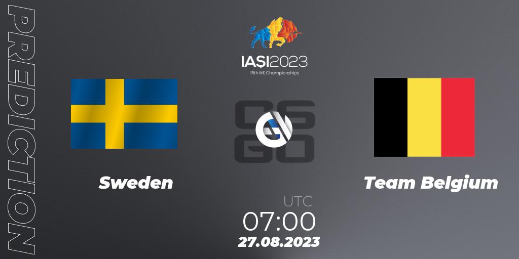 Sweden - Team Belgium: ennuste. 27.08.2023 at 21:00, Counter-Strike (CS2), IESF World Esports Championship 2023