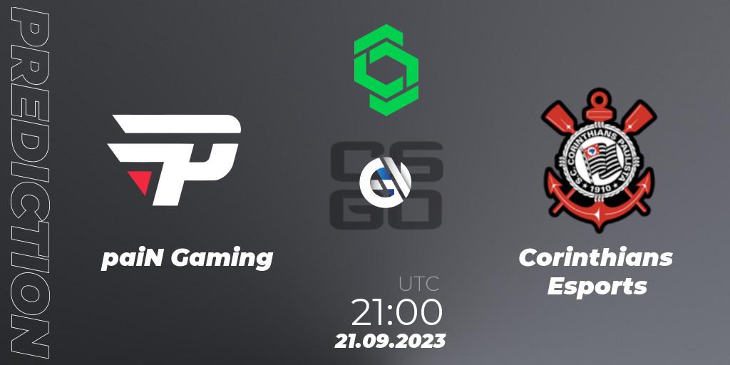 paiN Gaming - Corinthians Esports: ennuste. 21.09.2023 at 21:45, Counter-Strike (CS2), CCT South America Series #11