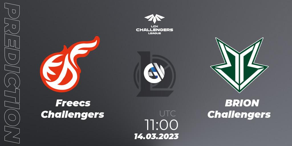 Freecs Challengers - BRION Challengers: ennuste. 14.03.2023 at 11:00, LoL, LCK Challengers League 2023 Spring