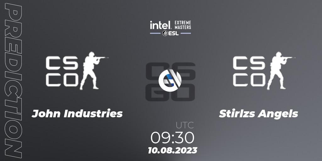 John Industries - Stirlzs Angels: ennuste. 10.08.2023 at 09:30, Counter-Strike (CS2), IEM Sydney 2023 Oceania Open Qualifier 1