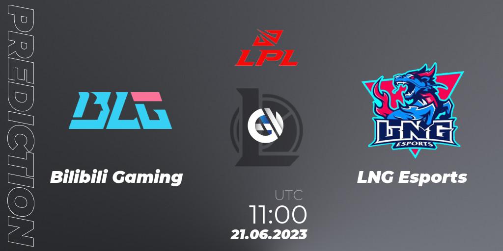 Bilibili Gaming - LNG Esports: ennuste. 21.06.23, LoL, LPL Summer 2023 Regular Season