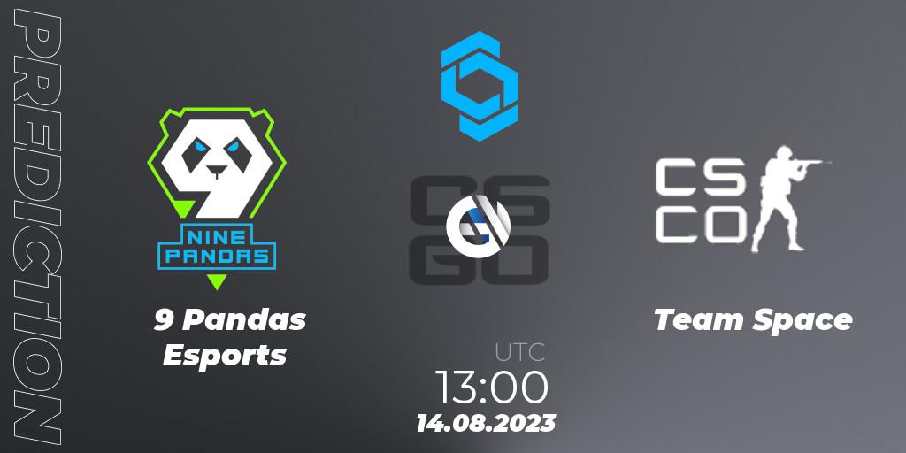 9 Pandas Esports - Team Space: ennuste. 14.08.2023 at 13:00, Counter-Strike (CS2), CCT East Europe Series #1