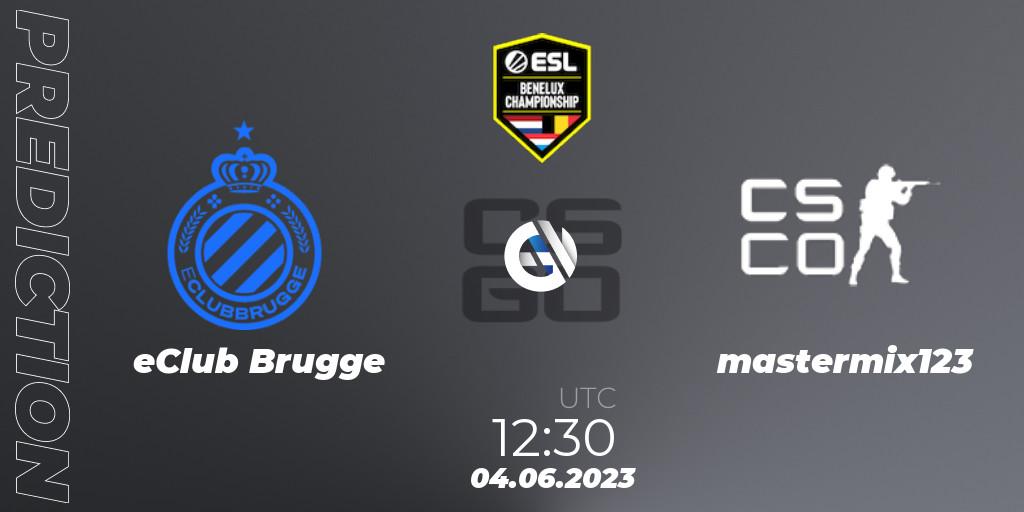 eClub Brugge - mastermix123: ennuste. 04.06.23, CS2 (CS:GO), ESL Benelux Championship Spring 2023
